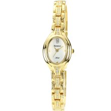 Armitron Ladies Gold Plated with Mother of Pearl Dial Watch