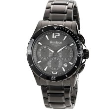 Armitron Menâ€™s Black Face Chronograph Watch