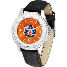 Auburn Tigers Competitor Orange AnoChrome Poly/Leather Watch