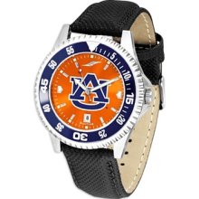 Auburn University Tigers Men's Leather Wristwatch