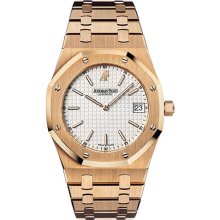 Audemars Piguet Men's Royal Oak White Dial Watch 15202OR.OO.0944OR.01