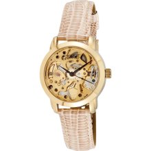 August Steiner Women's Skeleton Automatic Strap Watch (August Steiner ladies automatic skeleton watch)