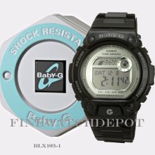 Authentic Baby-g Black Digital Watch Blx103-1cr