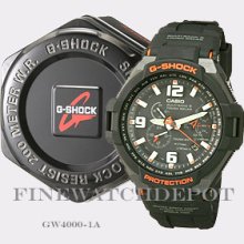 Authentic G-shock Tough Solar Black Watch Gw4000-1a