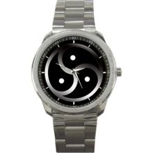 Bdsm Fetish Bondage Symbol Sport Metal Watch Gift