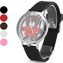 Bear Women's Love PU Leather Analog Quartz Wrist Watch (Assorted Colors)