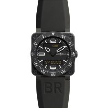 Bell & Ross Aviation BR03-TYPECARBON Mens wristwatch