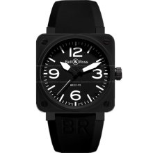 Bell & Ross Aviation BR01-92-CARBON Mens wristwatch