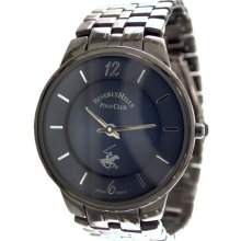 Beverly Hills Polo Club Men's Gunmetal Bracelet Watch with Gunmetal