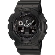 Black G-shock Ana&dig X-large Face Men's Watch Ga100-1a1 Original Box