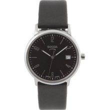 Boccia Men's Quartz Watch 3557-02 With Leather Strap