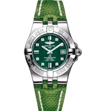 Breitling Women's Galactic Green Dial Watch A71340L2.L516.166Z