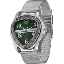 British Racing Club Watch Dubai Green, Automatic Movement, Milanaise Bracelet