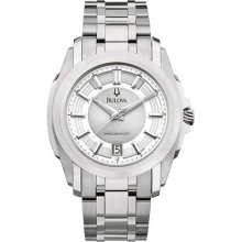 Bulova 96b130 Mens Precisionist Longwood Silver Watch