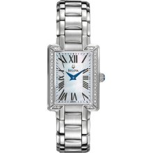 Bulova 96r160 Women's Watch Diamond Collection Mother Of Pearl Dial