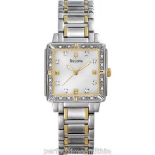 Bulova Diamond Accented Two-tone Ladies Watch Model 98r112