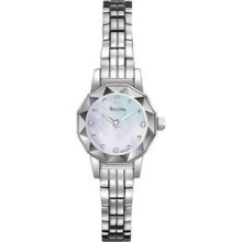 Bulova Diamond Faceted Ladies Watch 96P129