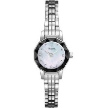 Bulova Diamond Faceted Women's Watch 96P128