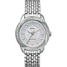 Bulova Ladies Precisionist Brightwater Diamond Dress Watch 96r153