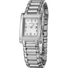 Bulova Men's Bracelet Stainless Steel Dress Watch 96b79