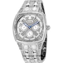 Bulova Mens Crystal Chronograph Bracelet Watch 96c002