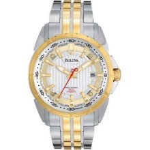 Bulova Men's Watch Precisionist Campton Date Two Tone Stainless Steel 98b169