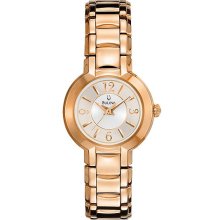 Bulova Womens Gold-Tone Stainless Steel Watch