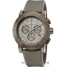 Burberry Bu2302 Men's Chronograph Dial Grey Rubber Watch