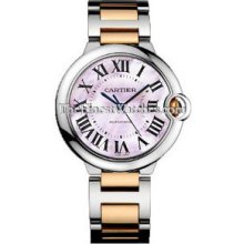 Cartier Ballon Bleu 36mm Steel/Pink Gold Watch W6920033