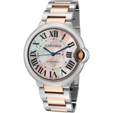 Cartier Watches Women's Ballon Bleu De Cartier Automatic Pink MOP Dial