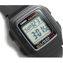 Casio Classic Black Resin Illuminator Digital Watch F201 F201wa F-201wa-1a