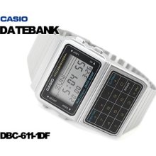 Casio Databank Silver Calculator Watch Dbc611 Dbc611-1 Latest 2012 Model