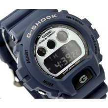 Casio G-shock, Digital, Dw6900hm Dw-6900hm-2dr, Blue Navy Limited Colour Version