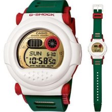 Casio G-shock G-001cb-7jf White Ã— Green Winter Gold Series Digital Japan201