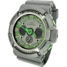 Casio G-shock Ga200sh-8a Men's Watch - Grey/green