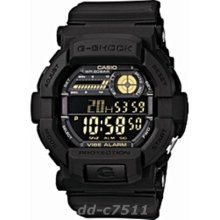 Casio G-shock Gd-350-1bjf Vibration Led Black Mens For Gift Japan Rare Ooak