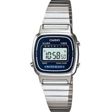 Casio La670wa-2 Women's Vintage Metal Band Chronograph Alarm Digital Watch