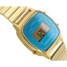 Casio Ladies Gold Digital Retro Vintage Watch La670 La670wga La-670wga-2d