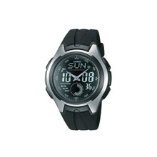 Casio Men's Aq160w-1bv Ana-digi Electro-luminescent Sport Watch