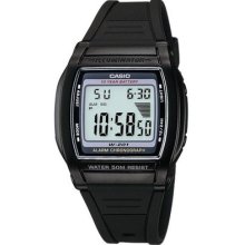 Casio Mens Watch Dual Time 50m 10 Yr Battery W201-1