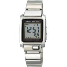 Casio Men's Wv300da-7a Waveceptor Solar Atomic Silver-tone Watch