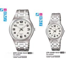 Casio Quartz Analog Dress Couple Lover Pair Watch Mtp/ Ltp-1310d-7b Gift