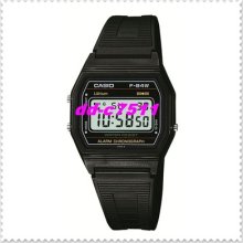 Casio Standard Digital Mens Wrist Watch F-84w-1 Black Waterproof Quartz