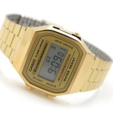 Casio Vintage Retro Gold Digital Illuminator Watch A168 A168wga A168wg-9w