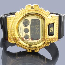 Casio Yellow G-Shock Watch DW6900 CZ Crystals