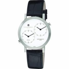 Charles-Hubert- Paris 3549-W Mens Watch with White Dial