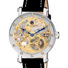 Charles Hubert Premium Collection Skeleton Mechanical Hand Wind Watch #3876