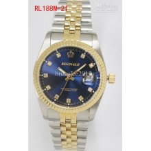 Christmas Promotion Gifts Men Sport Watch Blue Dial Stainless Steel