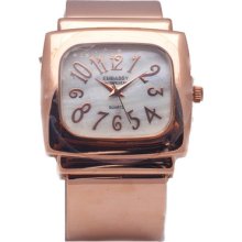 Circular Face Analog Pinkcuff Women's Watch Pink Cuff Women's Watch