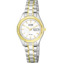 Citizen (Display Mod Eco-Drive Two-Tone Ladies Watch Ew3144-51A